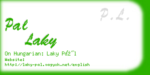 pal laky business card